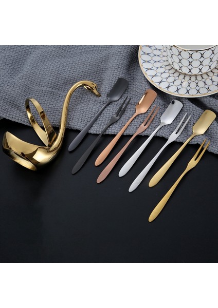 Paslanmaz Çelik Çatal Kaşık Tutucu Altın Kuğu Kaşık Tutucu Sofra Kahve Kaşığı Çatal Sofra Kaşık ve Çatal (Yurt Dışından) fırsatları