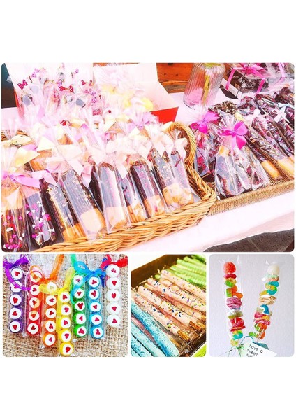 300 Adet Şeffaf Uzun Çanta, Ince Ambalaj Poşeti, Kendini Savunma Şekeri, Bisküvi Gıda Güvenliği Çantası (Yurt Dışından) fiyatları