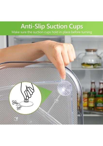 Buzdolabı Için Pikap Organizatör 360 Dönebilen Dikdörtgen Depolama Rafı Mutfak Dolabı Için Temizle Pikap Raf Tepsisi (Yurt Dışından) fırsatları