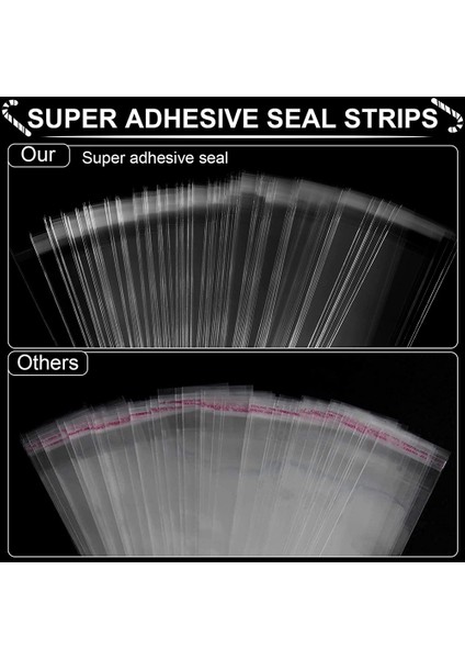 300 Adet Şeffaf Uzun Çanta, Ince Ambalaj Poşeti, Kendini Savunma Şekeri, Bisküvi Gıda Güvenliği Çantası (Yurt Dışından) fırsatları