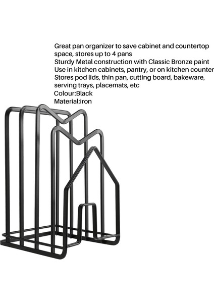 Kesme Tahtası Organizatör Standı Tutucu Kesme Tahtası Rafı Mutfak Tezgahı Tencere Tava Kapakları Raf Organizatör Düz Çelik (Yurt Dışından) fırsatları