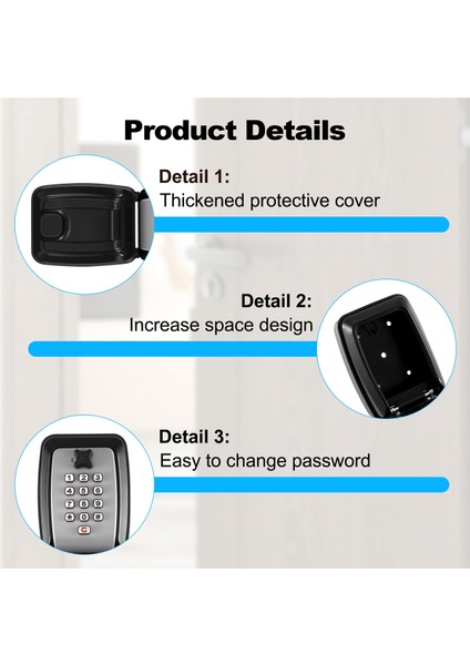 Anahtar Kutusu Duvara Monte Büyük Anahtar Kutusu Güvenli Su Geçirmez Açık Anahtar Kutusu 12 Kodlu Paslanmaz Hava Koşullarına Dayanıklı Ağır Hizmet Anahtarı (Yurt Dışından) indirimleri