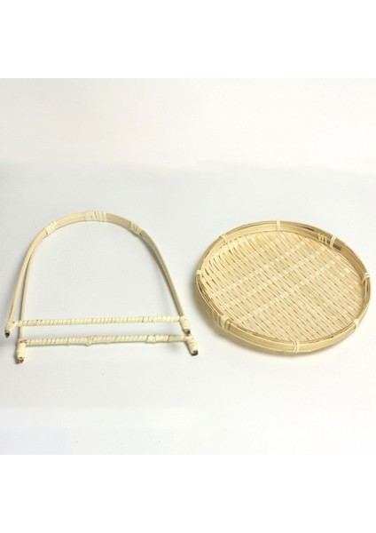 Bambu Dokuma Hasır Sepetleri Katmanlı Raf Hasır Meyve Ekmek Gıda Depolama Mutfak Süslemeleri Yuvarlak Tabak Standı Konteyner-Tek Katmanlı (Yurt Dışından) modelleri