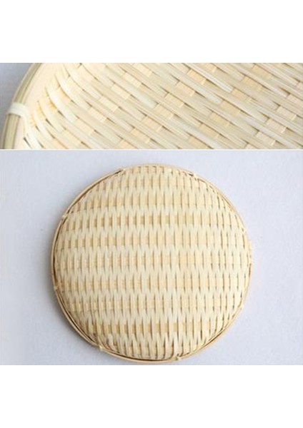 Bambu Dokuma Hasır Sepetleri Katmanlı Raf Hasır Meyve Ekmek Gıda Depolama Mutfak Süslemeleri Yuvarlak Tabak Standı Konteyner-Tek Katmanlı (Yurt Dışından) fırsatları