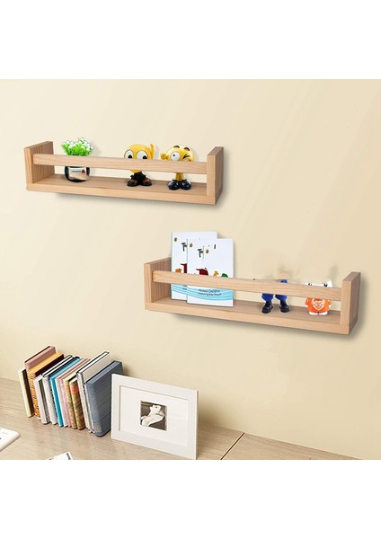 Adet Kitaplık, Çocuklar Için Doğal Ahşap Yüzen Duvar Kitaplık, Duvar Için Kreş Rafları, Banyo Dekoru, Mutfak Baharat Rafı (Yurt Dışından) fırsatları