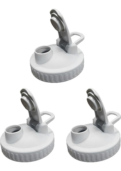 Kavanoz Kapağı, Geniş Ağızlı Kavanozlara Uygun 3 Parça Sızdırmaz Flip-Top Kapak (Kavanoz Dahil Değildir) (Yurt Dışından)