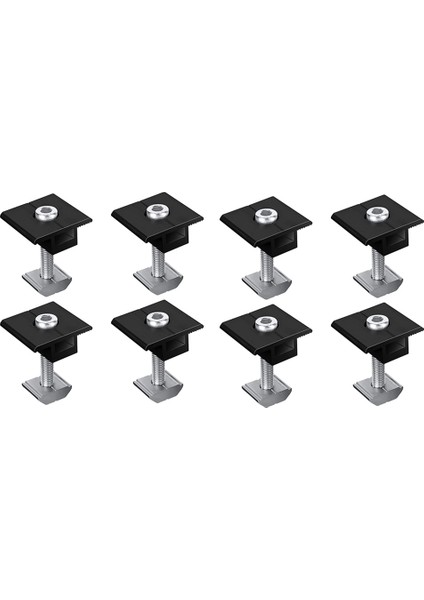 Paket Merkezi Kelepçe 30MM Siyah T-Şekilli Merkezi Kelepçe Fotovoltaik Ayarlanabilir Güneş Paneli Güneş Paneli Için Merkezi Kelepçe (Yurt Dışından)