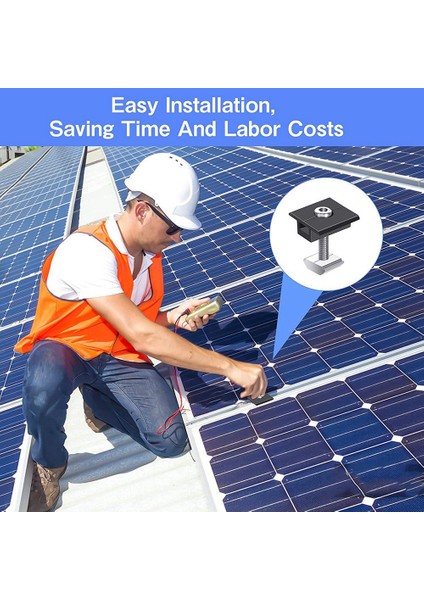 Paket Merkezi Kelepçe 30MM Siyah T-Şekilli Merkezi Kelepçe Fotovoltaik Ayarlanabilir Güneş Paneli Güneş Paneli Için Merkezi Kelepçe (Yurt Dışından) indirimleri