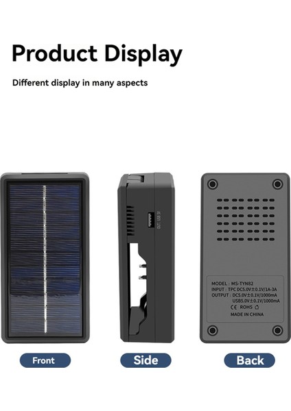 Güneş Enerjili Pil Şarj Cihazı 2 Yuvalı Pil Şarj Cihazı Powerbank Kılıfı Lityum Pil Şarj Bankası Kabuğu 18650 21700 Pil Için (Yurt Dışından) fırsatları