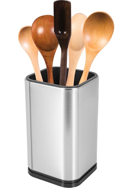 Paslanmaz Çelik Mutfak Eşyası Tutucu, Mutfak Çatal Bıçak Saklama, Gereçler Organizatör, Modern Dikdörtgen Tasarım, 17X10CM (Yurt Dışından)