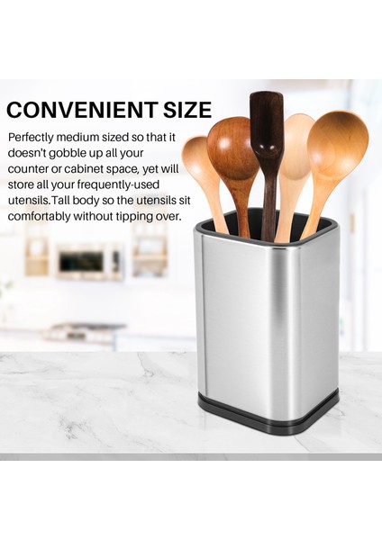 Paslanmaz Çelik Mutfak Eşyası Tutucu, Mutfak Çatal Bıçak Saklama, Gereçler Organizatör, Modern Dikdörtgen Tasarım, 17X10CM (Yurt Dışından) modelleri