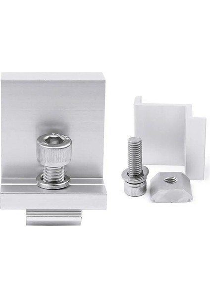 10 Adet Güneş Fotovoltaik Braket Alüminyum Alaşımlı Kelepçe Güneş Modülü Güneş Paneli Raf Montajları Aksesuarları Pv Kelepçesi D (Yurt Dışından) fırsatları