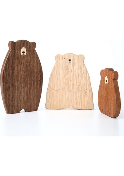 Ahşap Tahta Kesme Tahtası Sevimli Ayı Şeklinde Ekmek Tepsisi Siyah Ceviz Mutfak Tahtası, Kahverengi (Yurt Dışından) fırsatları