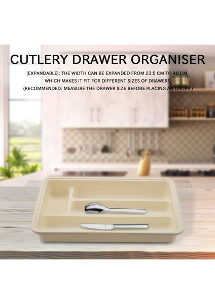 Çatal Bıçak Takımı Çekmece Tepsisi Genişletilebilir Ayarlanabilir Gereçler Çekmece Mutfak Eşyası Organizatör Çok Amaçlı Depolama Mutfak Için (Yurt Dışından) fiyatları