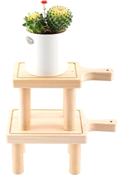 Ahşap Bitki Rafları Balkon Etli Çiçek Stand Rafı Saksı Tabure, Orkide Bitki Süsleri S (Yurt Dışından) indirimleri