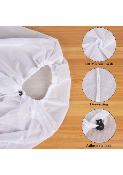 Paket Bira Torbası - Meyve Elma Şarabı Elma Üzüm Şarap Basın Için Yeniden Kullanılabilir Örgü Çanta Ipli Süzme Bir Çantada Demlemek 38X42 cm (Yurt Dışından) indirimleri