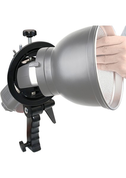 Tip Braket Bowens Montajı Flaş Işığı Speedlite Snoot Softbox V850II 860II AD200PRO Tutucu (Yurt Dışından) fiyatları