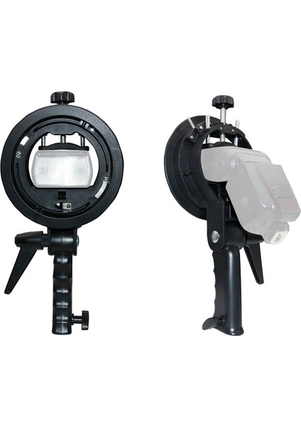 Tip Braket Bowens Montajı Flaş Işığı Speedlite Snoot Softbox V850II 860II AD200PRO Tutucu (Yurt Dışından) modelleri