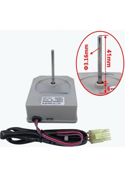 Buzdolabı Dc Fan Dc Motor DC12V Zwf-10-3 MA00517 Midea Buzdolabı Dc Motor Fan Buzdolabı Yedek Motorları (Yurt Dışından) fiyatları