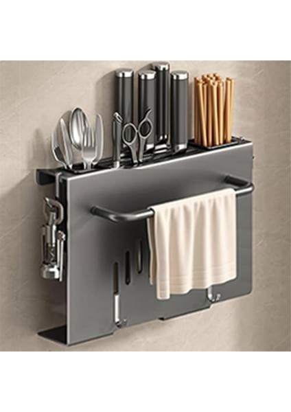 Duvara Monte Alet Tutucu, Mutfak Alet Rafı, Çok Amaçlı Askılı Depolama Düzenleyici Rafı ve Doğrama Tahtası Tutucu Gri (Yurt Dışından) fiyatları