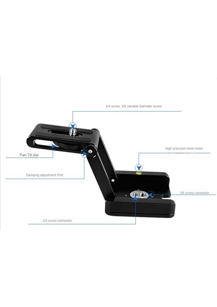 Taşınabilir Z Tipi Eğimli Tripod Başlığı Katlanabilir Eğimli Katlanabilir Kullanışlı Tek Hızlı Çıkarma Plaka Standı Tutucu Kamera Braketi (Yurt Dışından) indirimleri