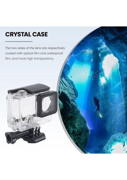 Gopro Su Geçirmez Muhafaza Kılıfı Gopro Hero 4 Hero3+Hero 3 Go Pro Aksesuarları Için Sualtı Koruyucu Kutu (Yurt Dışından) fırsatları