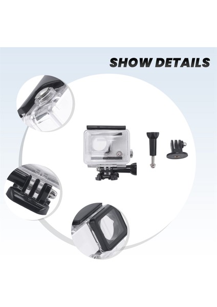 Gopro Su Geçirmez Muhafaza Kılıfı Gopro Hero 4 Hero3+Hero 3 Go Pro Aksesuarları Için Sualtı Koruyucu Kutu (Yurt Dışından) indirimleri