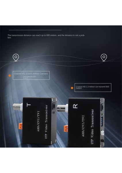 Cctv Kamera Için 1 Kanal Aktif Video Balun Bükümlü Çift Verici Bnc Uzun Menzilli Ahd Tvı Cvı 5/10MP (Yurt Dışından) fiyatları