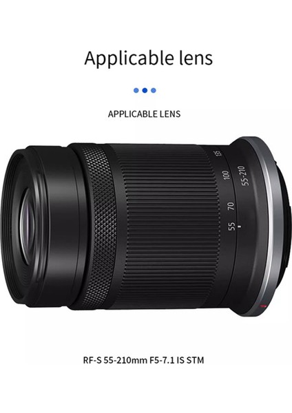 Canon Rf-S 55-210MM F5-7.1 Için Lens Parasoley Tersinir Petal Lens Gölgeliği Eos R7 R10 R50 R100 Kamera ET-60B'DE Stm Lensidir (Yurt Dışından) indirimleri