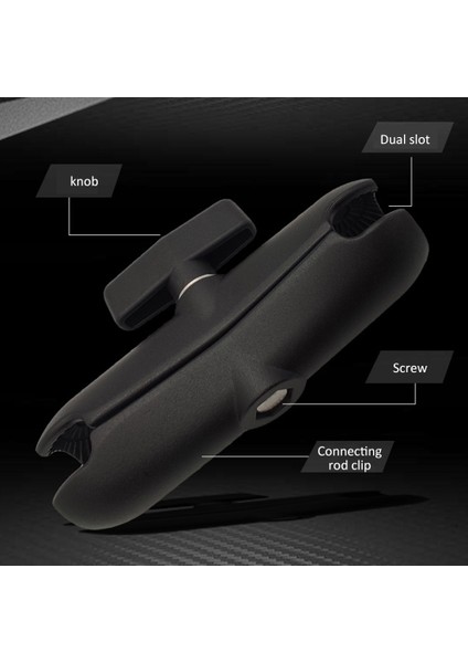 15CM Uzunluk Alüminyum Alaşımlı Çift Soket Kolu 1,5 Inç Bilyalı Taban Montajlı Motosiklet Kamera Uzatma Kolu (Yurt Dışından) fırsatları