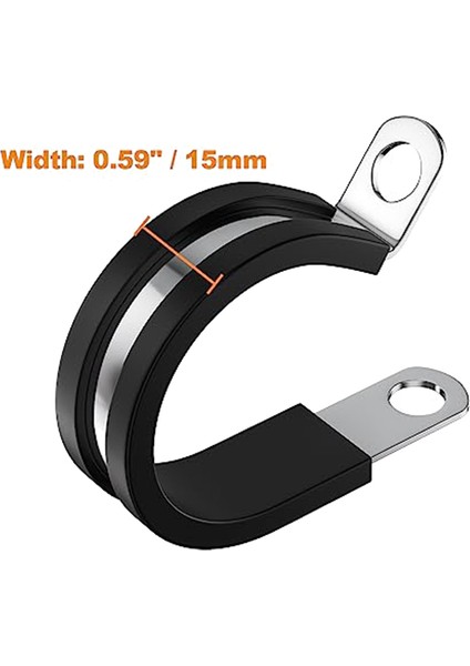 Kablo Kelepçesi Çeşitleri Kiti, (52 Adet) 6 Boyutta 304 Paslanmaz Çelik Kablo Kelepçesi 1/4ın 5/16IN 3/8ın 1/2ın 5/8ın 3/4ın (Yurt Dışından) indirimleri