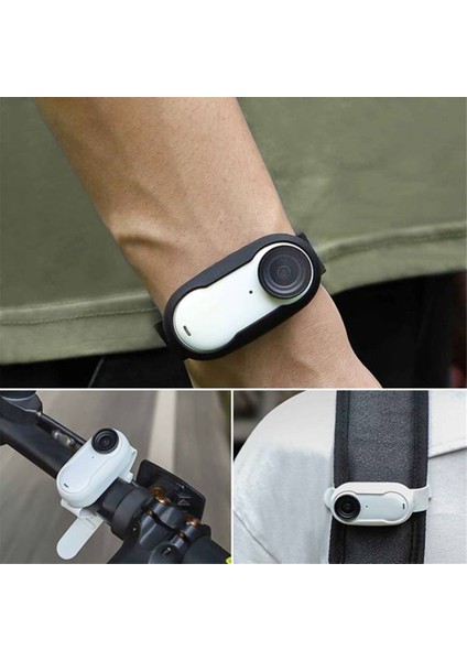 Sunnylıfe INSTA360 Go3 Go 3s Kamera Spor Genişleme Bağlama Silikon Koruyucu Kılıf Montaj Bilek Kayışı Sırt Çantası Kayışı A (Yurt Dışından) fiyatları
