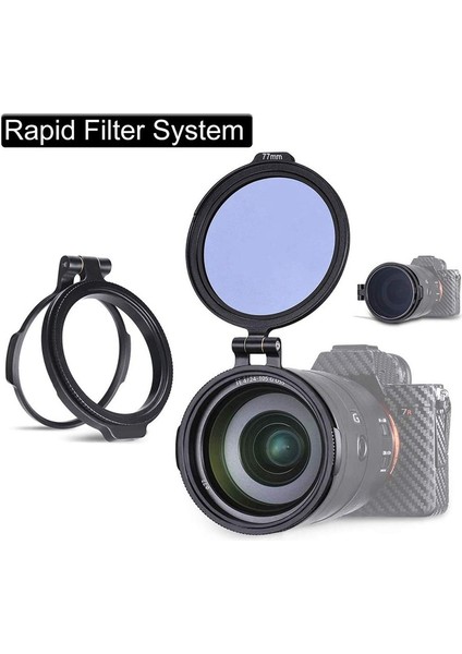 Nd Hızlı Çıkarma Anahtarı Braketi Lens Filtresi Dslr Kamera Fotoğrafçılığı Lens Braketi 77MM (Yurt Dışından) modelleri