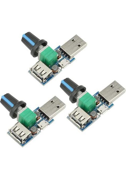 Adet 5W USB Fan Hava Hacmi Hızı Kademesiz Regülatör Modülü USB Hız Kontrol Cihazı Dc 5V USB Erkek Girişi DC4-12V 2.5-8V (Yurt Dışından)