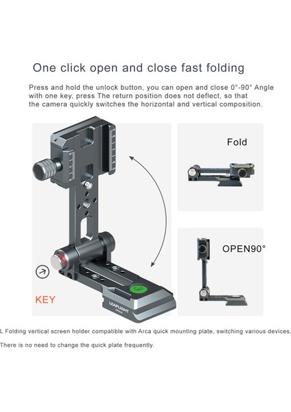 Leaplight Kamera L-Tutucu Arca Hızlı Çıkarma Plakası Dikey Çekim Montajı Slr Dslr Kamera Tripod Canlı Video Braketi (Yurt Dışından) fiyatları