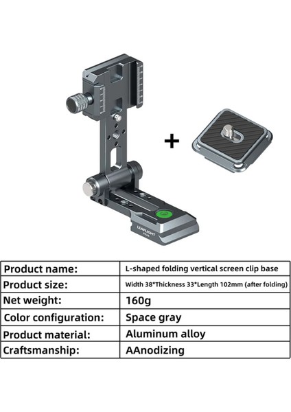 Leaplight Kamera L-Tutucu Arca Hızlı Çıkarma Plakası Dikey Çekim Montajı Slr Dslr Kamera Tripod Canlı Video Braketi (Yurt Dışından) fırsatları