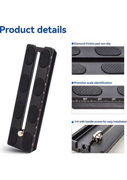 120MM Kamera Montajı Hızlı Çıkarma Plakası Standart 1/4 Inç Vida Hızlı Çıkarma Plakası Djı Ronin Sc Için (Yurt Dışından) fırsatları