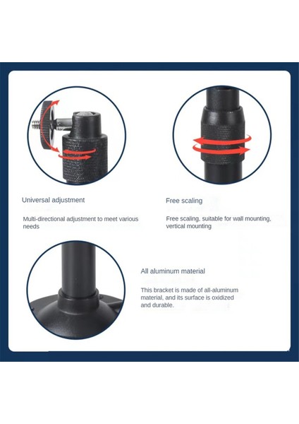 Evrensel Projektör Tavan Montajlı Projektör Duvar Montajlı Kamera Projektör Askısı 360° Dönebilen Projektör Tutucu, M6 (Yurt Dışından) fiyatları