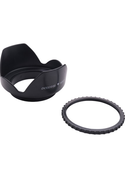Dc-Sn Hood 58MM Vida Montajlı Çiçek Taçlı Lens Başlığı Yaprak Şekli Canon Nikon Tamron Sigma Sony 58MM Lens Siyah (Yurt Dışından) fırsatları