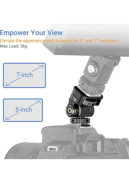 Dslr Kamera Kelepçesi Ayarlanabilir Monitör Montajı W Soğuk Ayakkabı 1/4 Vida Kamera Monitör Flaş Işık Mikrofon Sıcak Ayakkabı Braketi (Yurt Dışından) modelleri