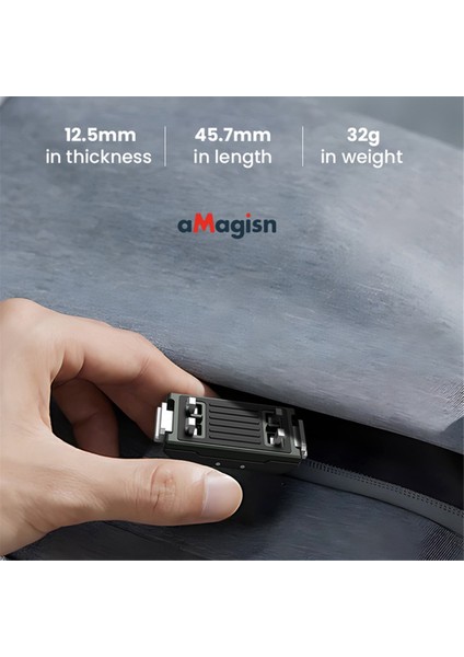 Amagısn INSTA360 Acepro Ace Metal Manyetik Hızlı Çıkarma Aksiyon Kamera Aksesuarları Adaptörü (Yurt Dışından)