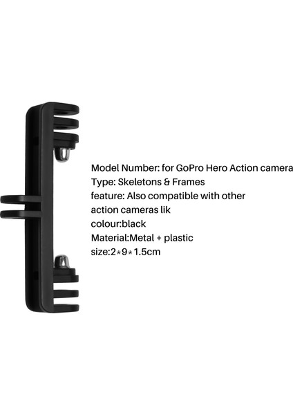 Gopro Aksiyon Kamerası Için Çift Bağlantı Braketi (Yurt Dışından) modelleri