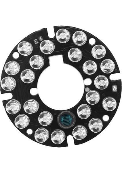 Cctv Kamera 10MIL 90 Derece Kırmızı 5mm 24 LED Ampul Ir Kızılötesi Lamba Kartı (Yurt Dışından)