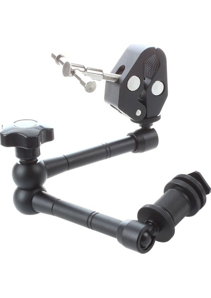Dslr Için 11" Inç Sürtünmeli Eklemli Sihirli Kol + Süper Kelepçe Yengeç Pense Klipsi (Yurt Dışından) modelleri