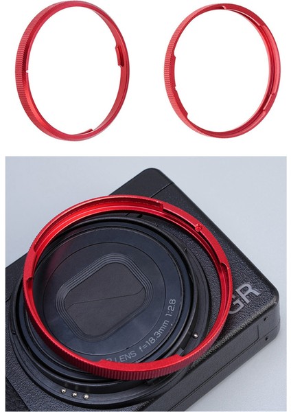 Ricoh gr Iıı GR3X/GR3 Hdf Kamera Alüminyum Alaşımlı Lens Dekorasyon Halkası Kapağı Siyah Için Kamera Lens Halkası (Yurt Dışından) indirimleri