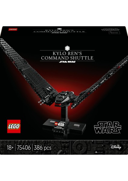 ® Star Wars: Güç Uyanıyor Kylo Ren’in Komuta Mekiği 75406 - Yetişkinler Için Koleksiyonluk Modeli Yapım Seti (386 Parça) modelleri