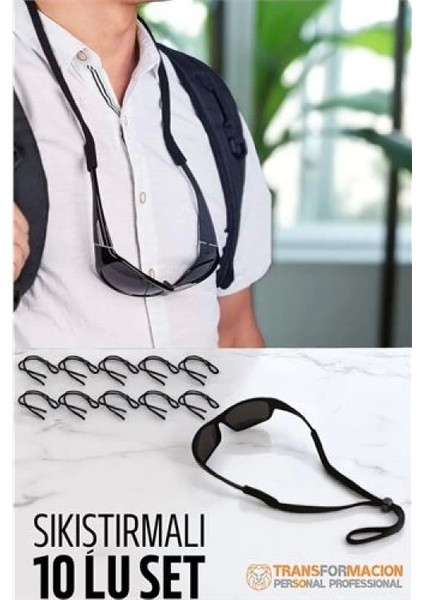 Gözlük Ipi Ayarlanabilir Sıkıştırmalı Gözlük Ipi 10 Lu Set fiyatları