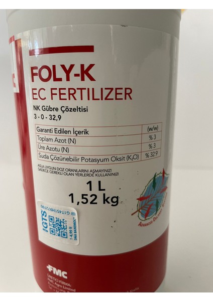 Foly K Sıvı Gübre 1 Litre fiyatları