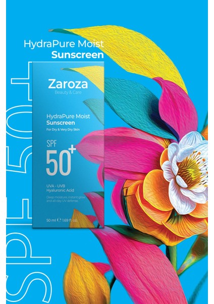 Nemlendirici Etkili Kuru Ciltlere Özel Uva Uvb SPF50 + Güneş Kremi 50 ml (Hyaluronic Acid) fiyatları
