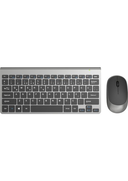 KM9500 Kablosuz Q- Klavye Mouse Set Siyah-Gümüş fiyatları